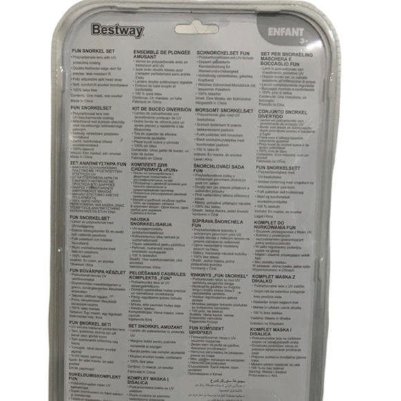 Bestway Dive 2 Piece Mask and Snorkel Hydro Swim Set Kids Ages 3+ Unisex Blue - Picture 8 of 8